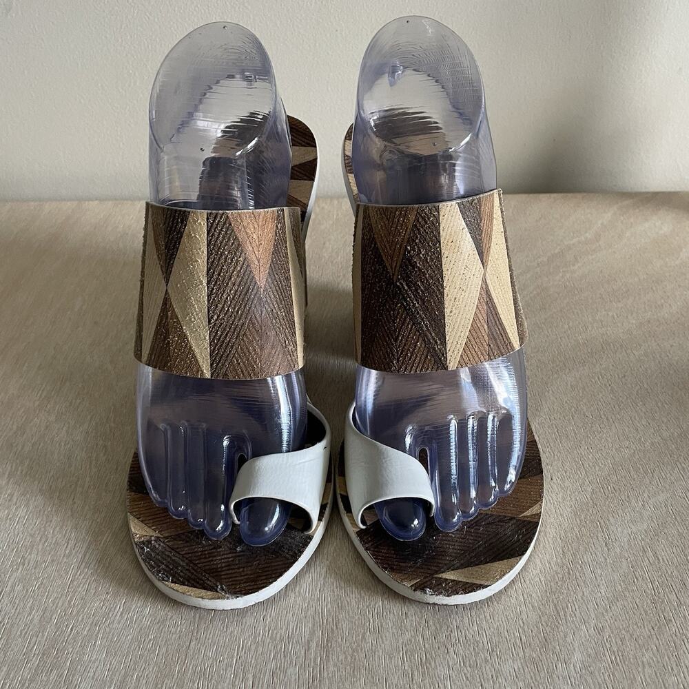 Tory Burch Kepler Geometric Heel Sandals - Picture 2 of 16